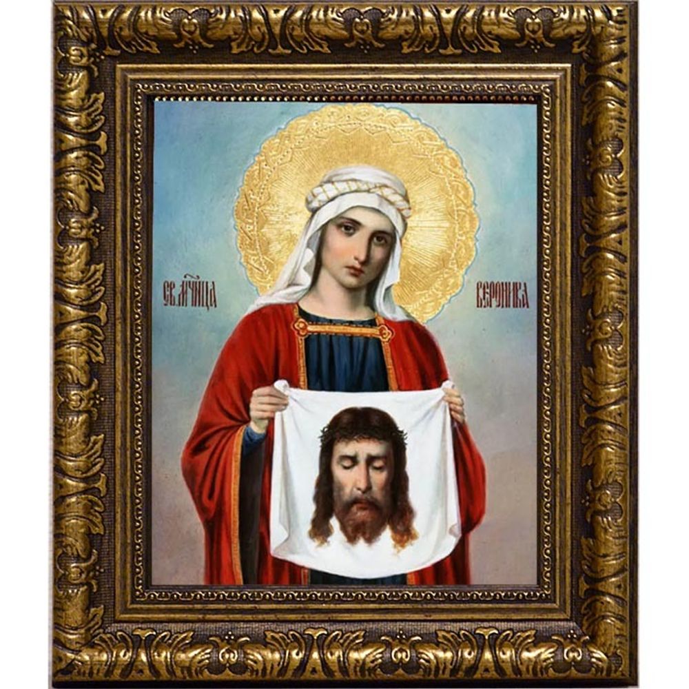 Вероника Кровоточивая Святая мученица. Икона на холсте.