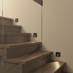 DK1030-BK Светильник встраиваемый в стену, IP 20, LED 3000K, 3 Вт, черный, алюминий