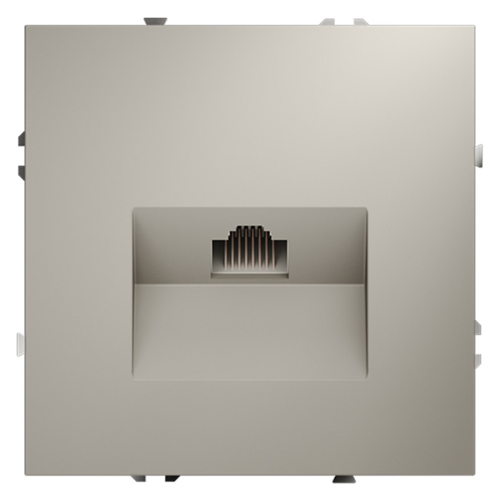 Розетка компьютерная встраиваемая VOLTUM S70 RJ45 кат.6, (кашемир)