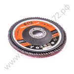 Круг лепестковый с керамическим абразивом для шлифования по нержавеющей стали FTL Everest 29 125 х 22,2 мм P40