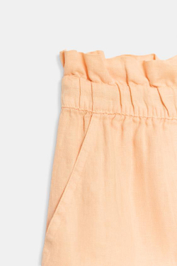 ZARA ЛЬНЯНЫЕ ШОРТЫ — ZW COLLECTION, МАНДАРИНОВЫЙ