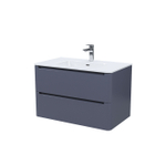 Тумба с умывальником IDDIS Edifice, подвесная, 80 см, темно-серый, EDI80D0i95K