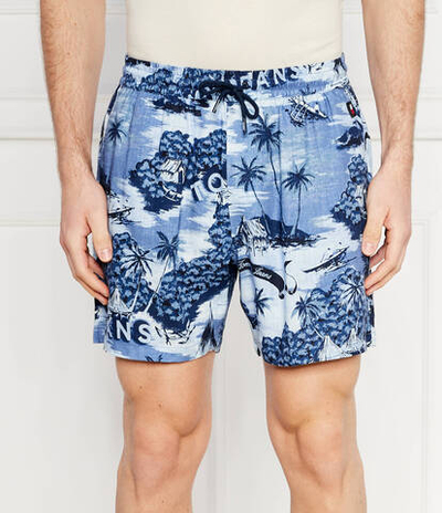 Шорты HAWAIIAN Tommy Jeans - голубой(DM0DM18807)