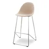 Барный стул Vid Soft 75 см, бежевый, ножки хром