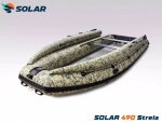 Лодка надувная моторная solar-490 strela jet tunnel с фальшбортом