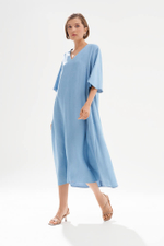 51747 Платье женское (голубой джинс)