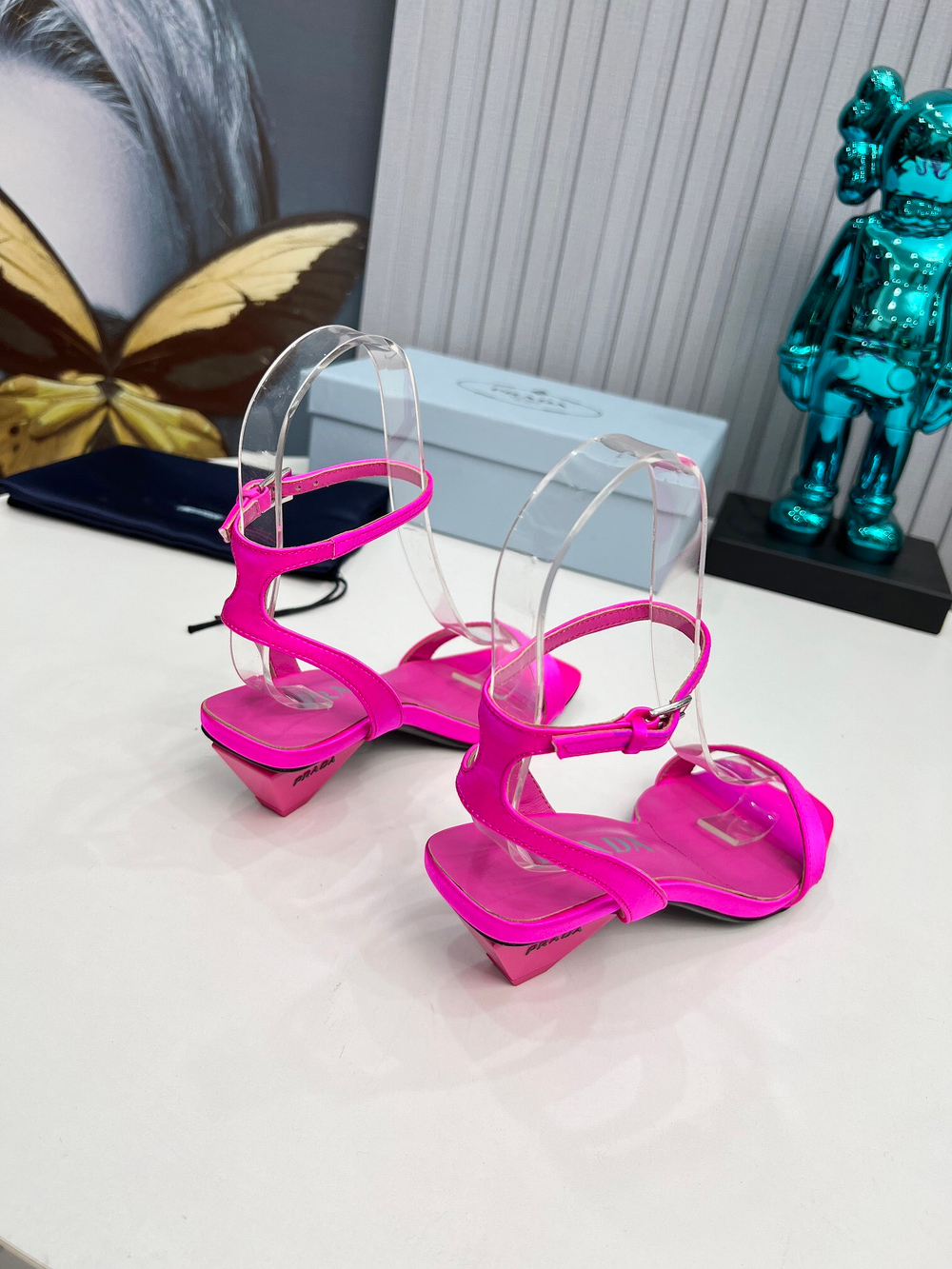 Prada Satin Sandals