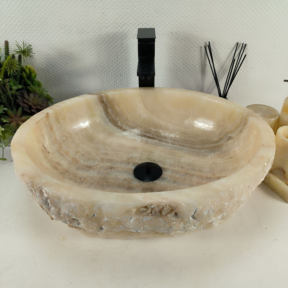 Раковина из оникса Erozy Yellow EO-64395 52*42*15 0160