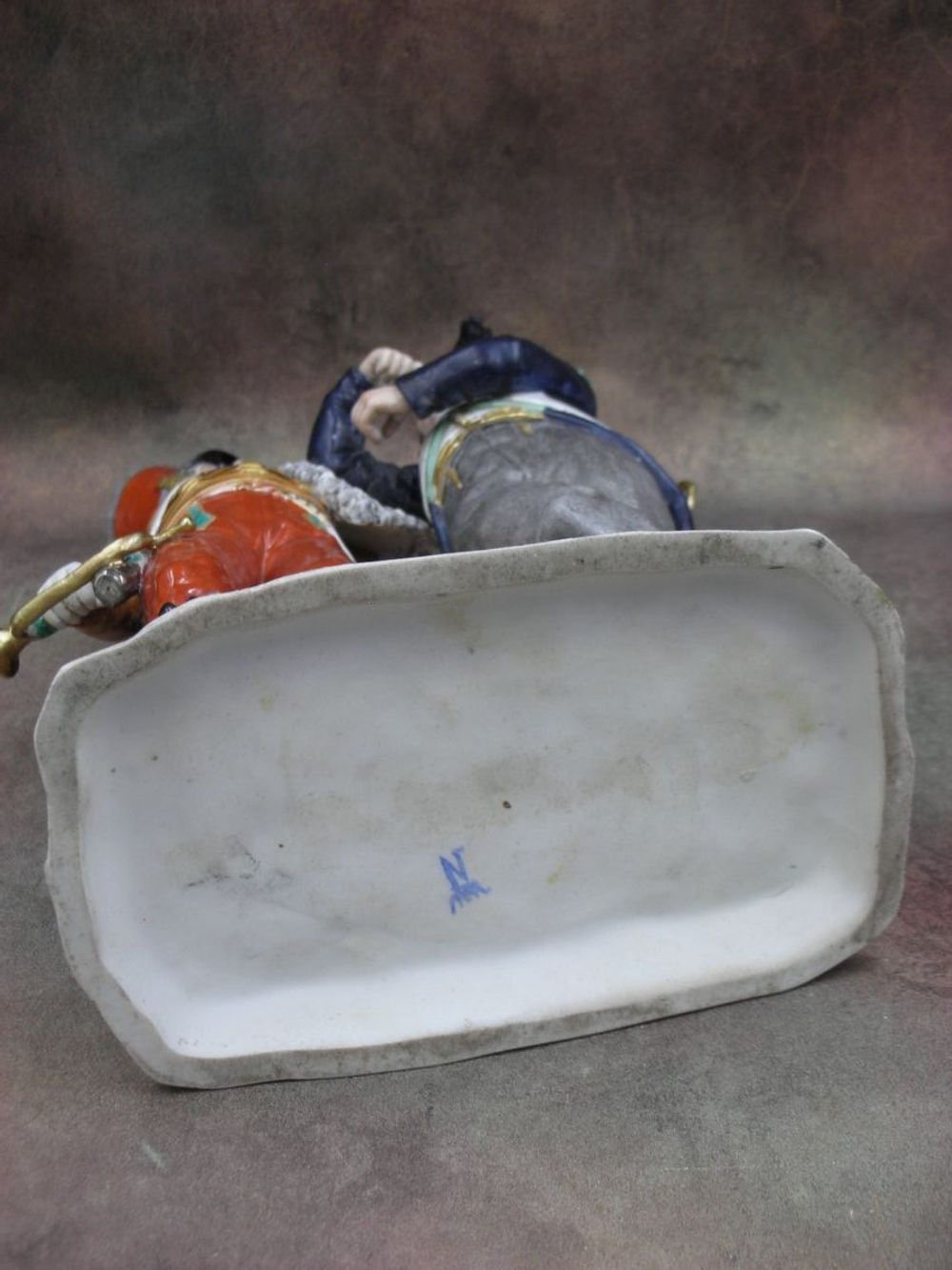 Статуэтка. Фарфор. Трубач и солдат. Dresden. Германия