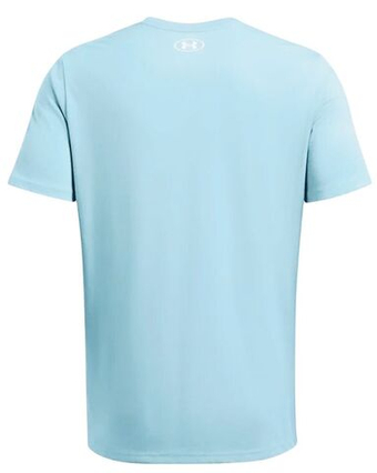 Мужская теннисная футболка Under Armour Logo Short Sleeve - небесный