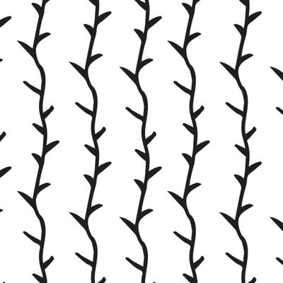 Бесшовный принт c осенней ботаникой