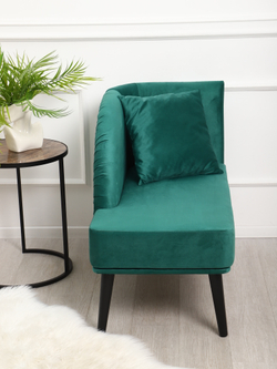 Кушетка Berger зеленый/венге