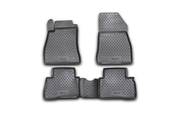 Коврики Standard, в салон NISSAN Juke, 2010-2014, 2014-  клипса R/N 4 шт. (полиуретан, чёрные) Element.CARNIS10044