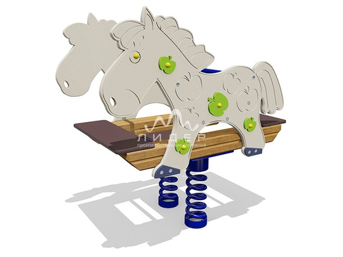 Качели-балансир на пружине “Конь”