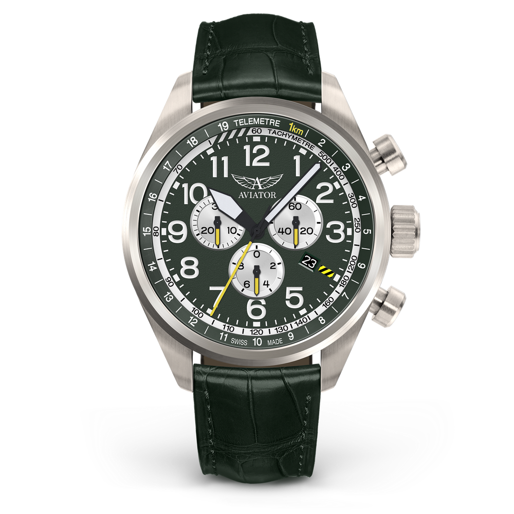 Чаcы кварцевые AVIATOR AIRACOBRA P45 CHRONO V.2.25.7.171.4 мужские
