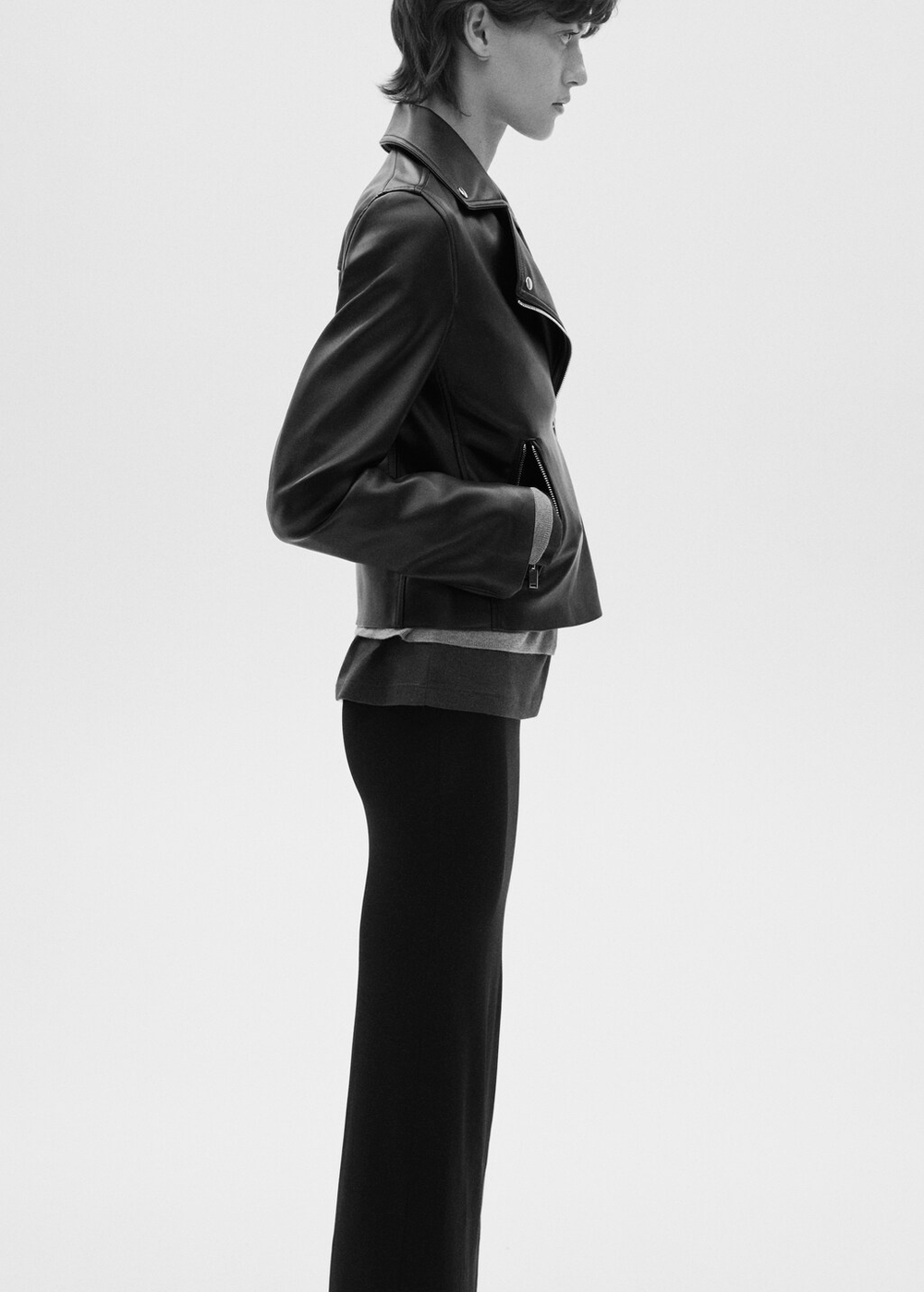 Байкерская куртка из искусственной кожи