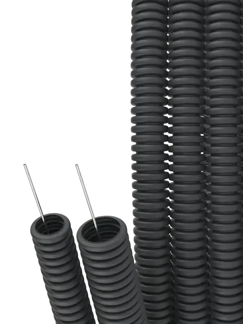 Труба гофрированная ПНД с протяжкой 32мм, 5метров