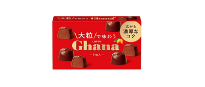 Конфеты шоколадные 9 шт 69,3 г Lotte Ghana Rich Aftertaste