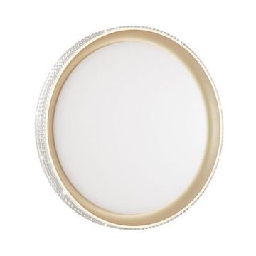 3054/EL PALE SN 183 Светильник пластик/белый/золотистый LED 72Вт 3000-6300K D490 IP43 пульт ДУ SHINY