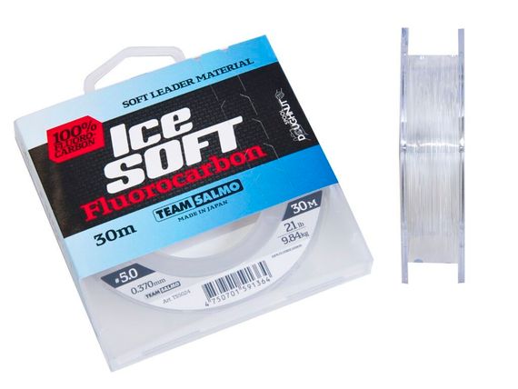 Леска монофильная Team Salmo ICE SOFT FLUOROCARBON 30 м, 0,37 мм