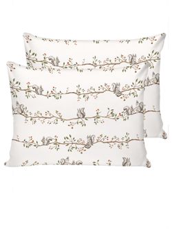 Наволочка комплект 2шт перкаль Сказка "Белки" 50x70 см на молнии