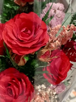 натуральные цветы в стекле, вакуум