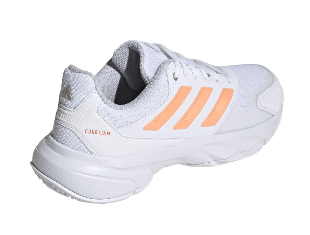 Женские теннисные кроссовки Adidas CourtJam Control 3 W - cloud white/beam orange/crystal white