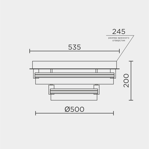 Потолочная светодиодная люстра Modelight MDL.1057.530CL WH