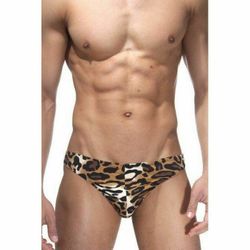 Мужские трусы тонги с леопардовым принтом La Blinque LB15134