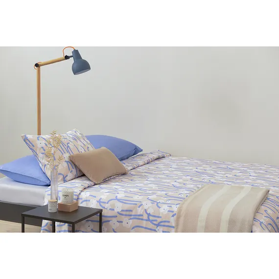 Набор из двух наволочек сиреневого цвета с принтом "Полярный цветок", Scandinavian Touch, 50х70 см