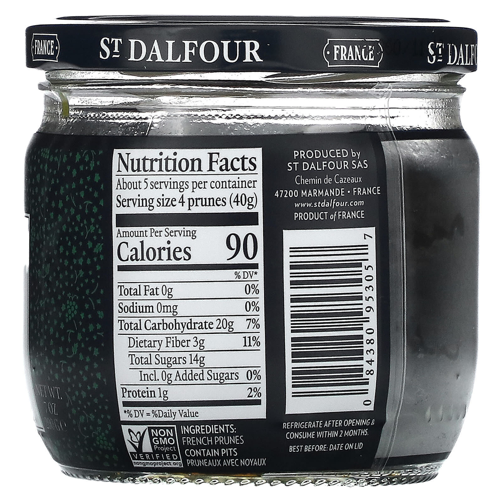 St. Dalfour, крупный французский чернослив с косточками, 200 г (7 унций)