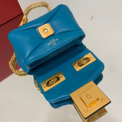 Valentino One Stud Micro Bag with Chain 11 cm