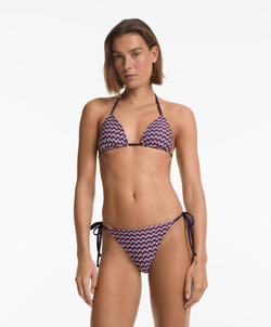 OYSHO Трусы-бикини средней посадки, связанные крючком, фуксия