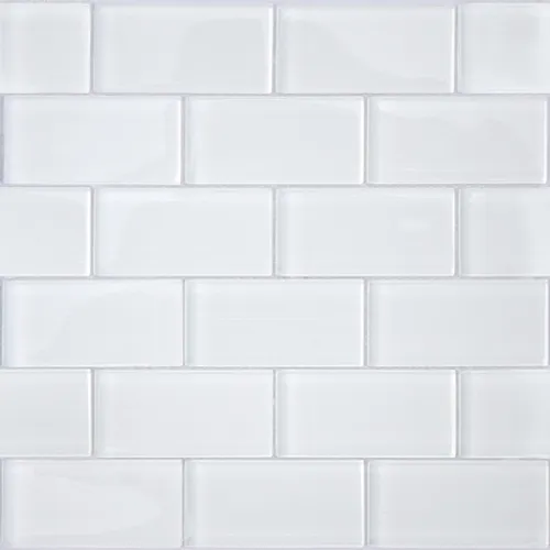 Мозаика стеклянная Mattoni Bianchi 50x100 Impressioni белый