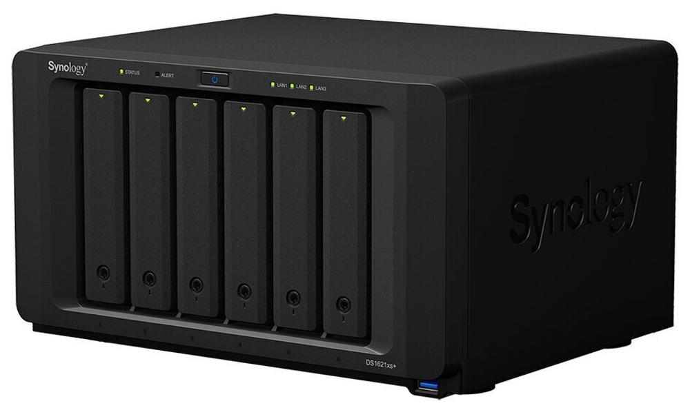 Сетевое хранилище Synology DS1621xs+ черный