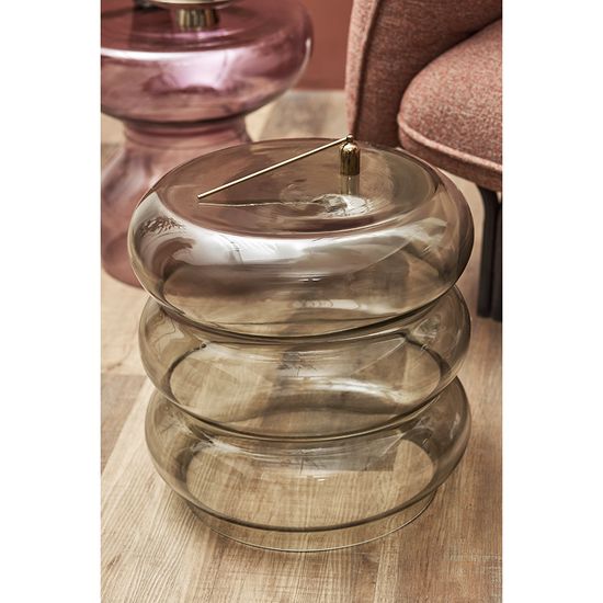 Столик приставной vivlend, D38 см, серо-зеленый