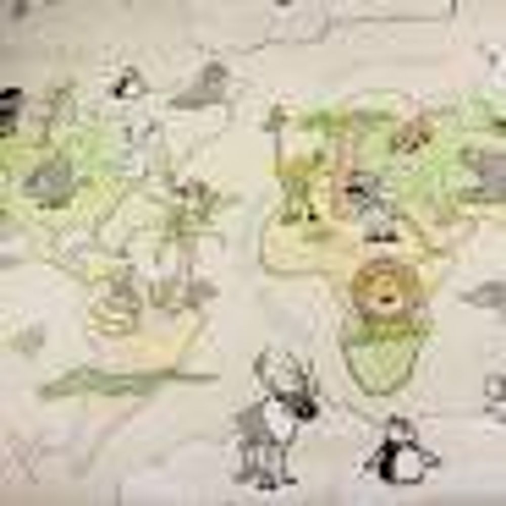 Обои  Континенты вспен винил на флизе 1,06х10 Белвинил