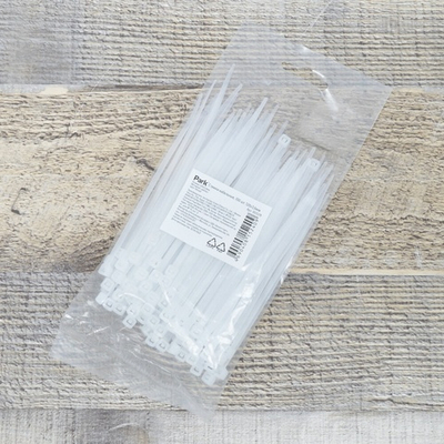 Хомут-стяжка 100шт 120*3,6мм белый, нейлон