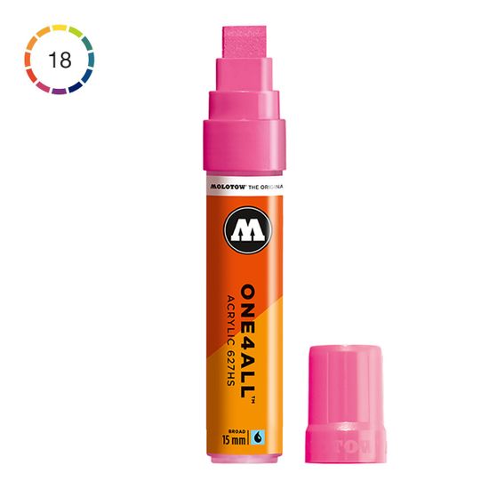 Маркер Molotow ONE4ALL 627HS акриловый 627208 (200) розовый 15 мм
