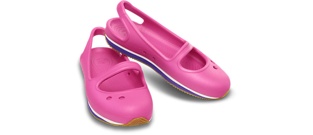 Балетки Girls Crocs Retro Mary Jane Children's Fuchsia / Ultraviolet
