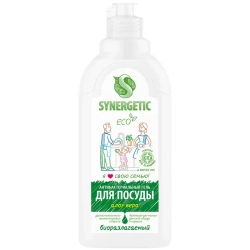 Средство для мытья посуды Synergetic, 500 мл