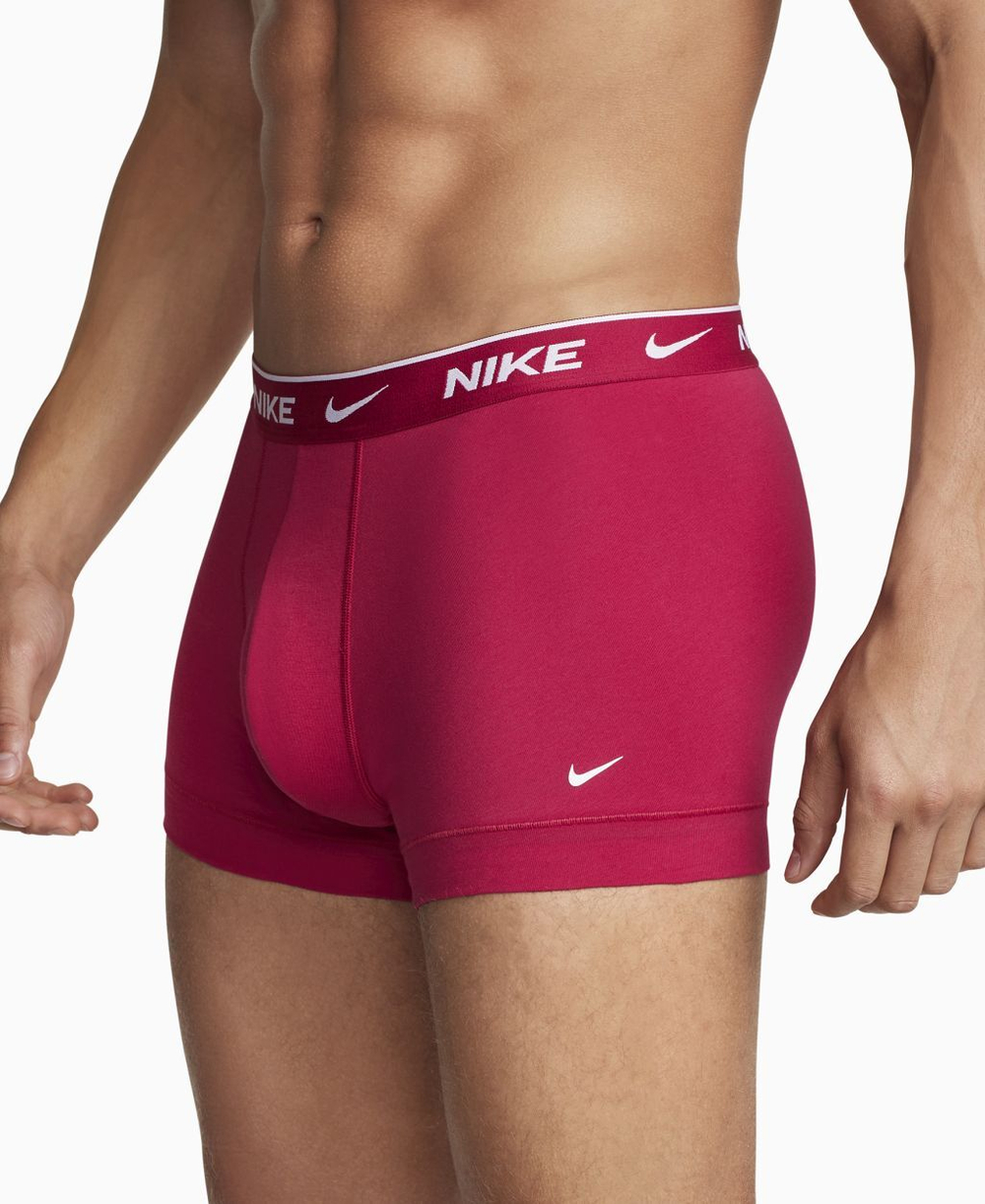 Мужские боксеры спортивные Nike Everyday Cotton Stretch Trunk 2P - mystic hibiscus/obsidian