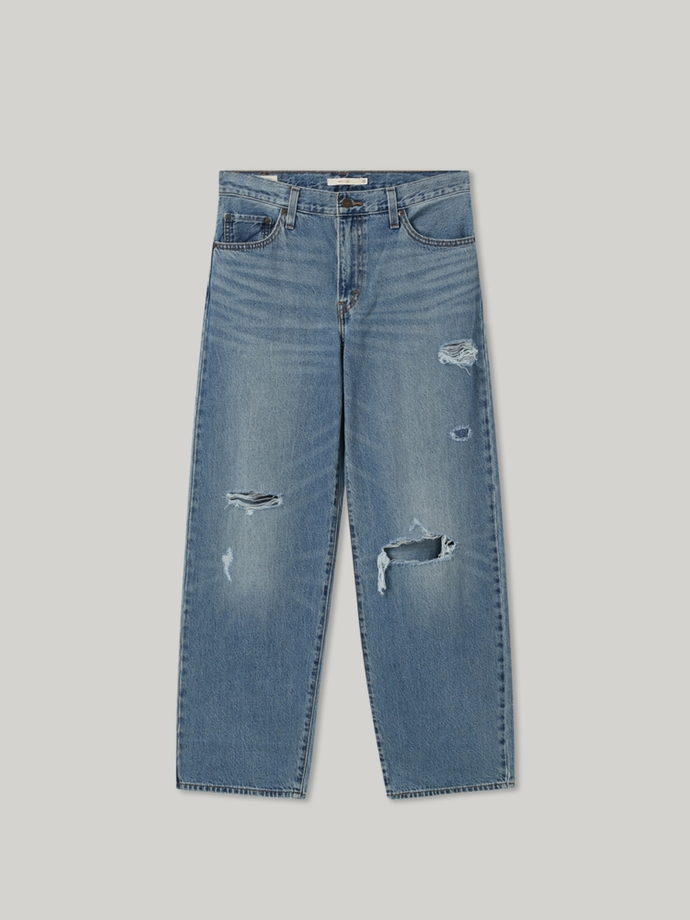 Женские свободные рваные джинсы Levi's Baggy Dad A3494-0048