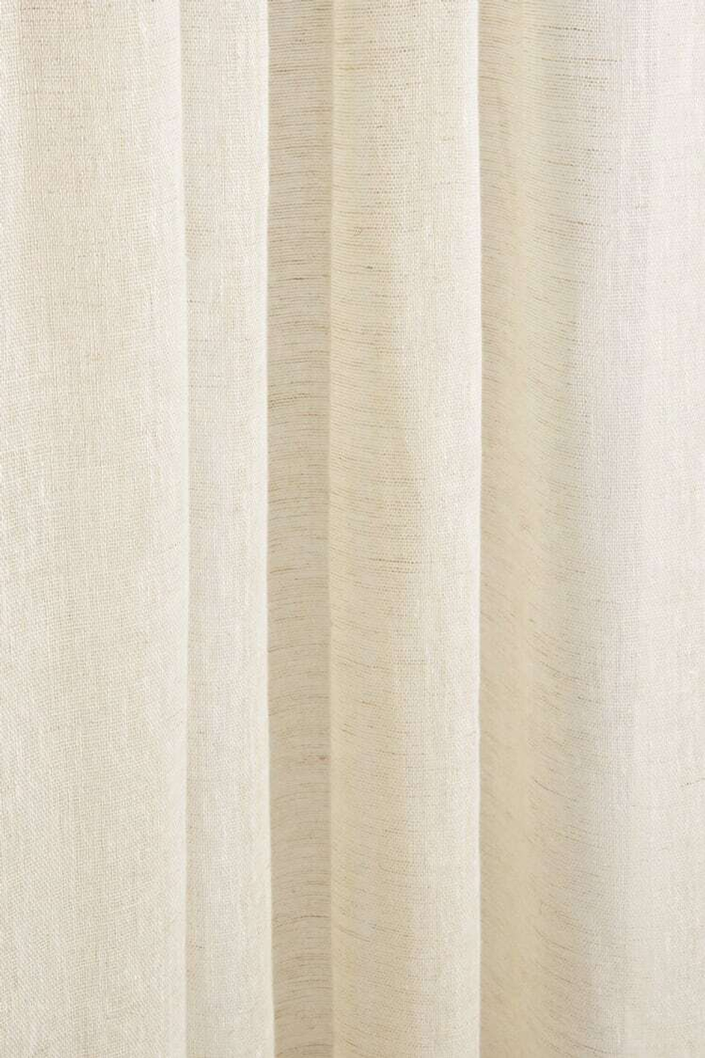 ZARA HOME XL ЛЬНЯНАЯ ЗАНАВЕСКА, СВЕТЛО-БЕЖЕВЫЙ