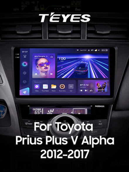 Teyes CC3 2K 9"для Toyota Prius V Alpha 2012-2017