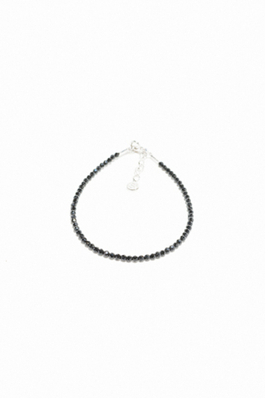 Браслет из серебра и натуральной шпинели