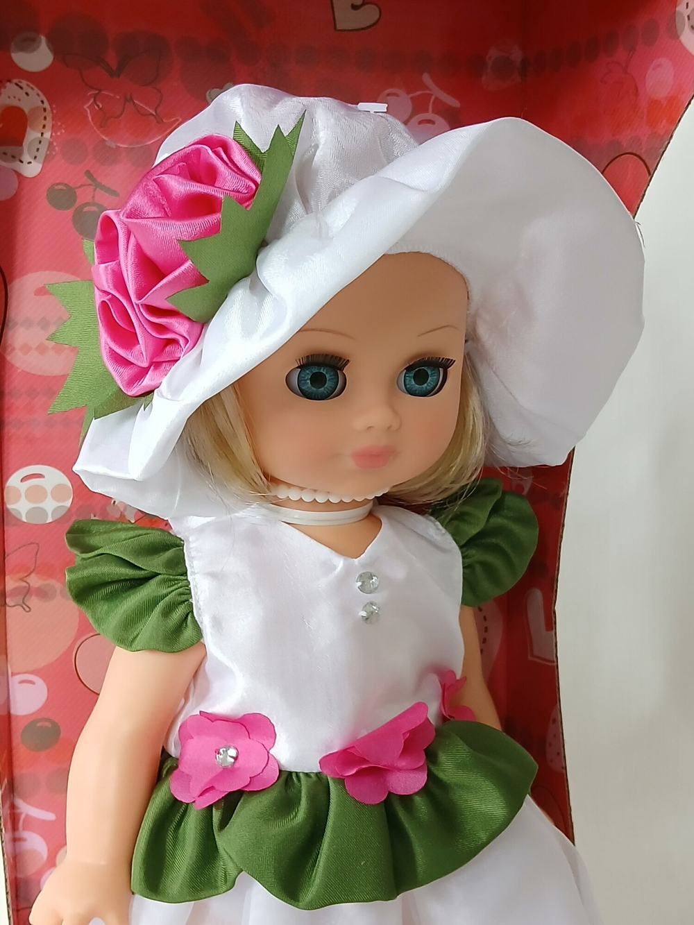 Кукла Весна "Элла 16" озвученная, закрывает глаза, высота 35 см, с аксессуарами, пластик, текстиль, арт. В945/0