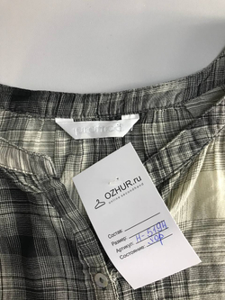 Блузка Promod в клетку, маркировка 38, визуально на 44 размер