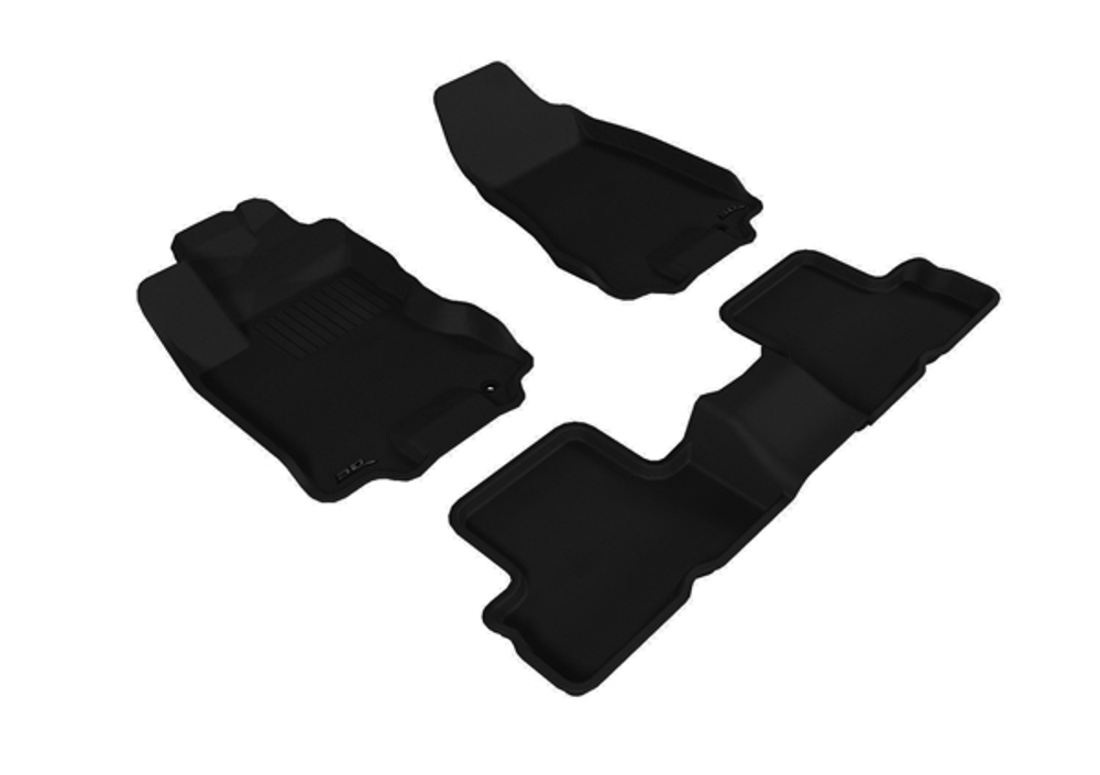 Коврики салона Sotra 3D Lux для Nissan X-Trail 2008- черные. Артикул ST 74-00366