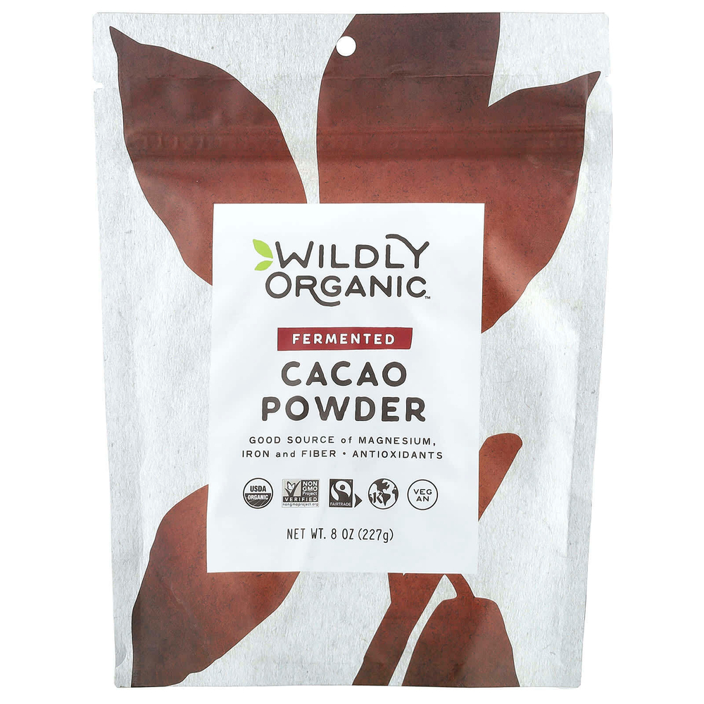 Wildly Organic, Ферментированный порошок какао, 227 г (8 унций)